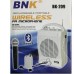 BNK-209 Rechargeable Portable Wireless P.A Microphone With Bluetooth, Handheld/Lapel Wireless Microphone